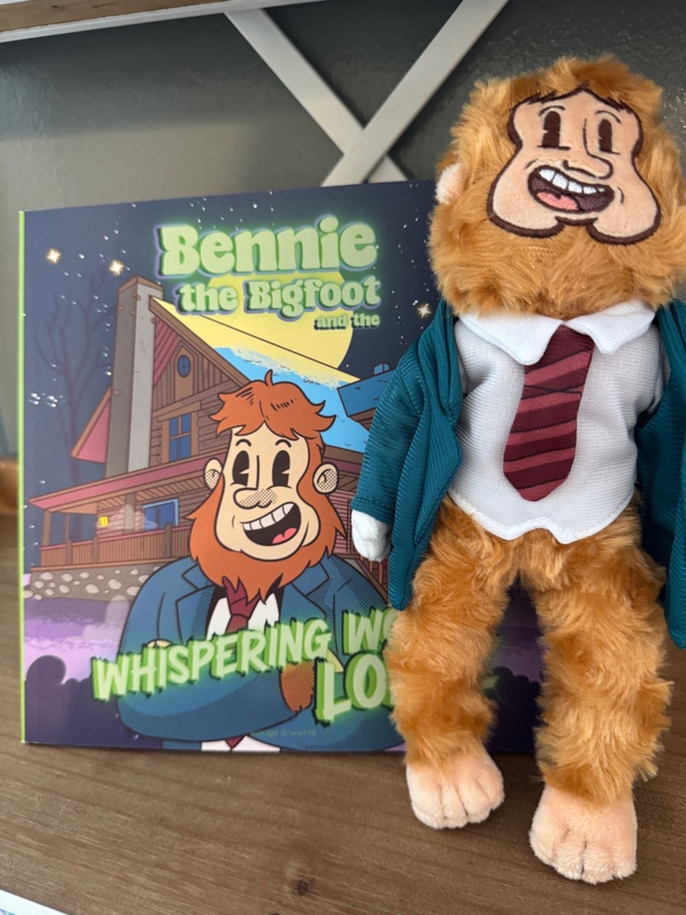 Bennie the Bigfoot and the Whispering Lodge Book & Plush bundle